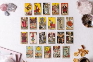 tarot spread with classic raider-waite deck